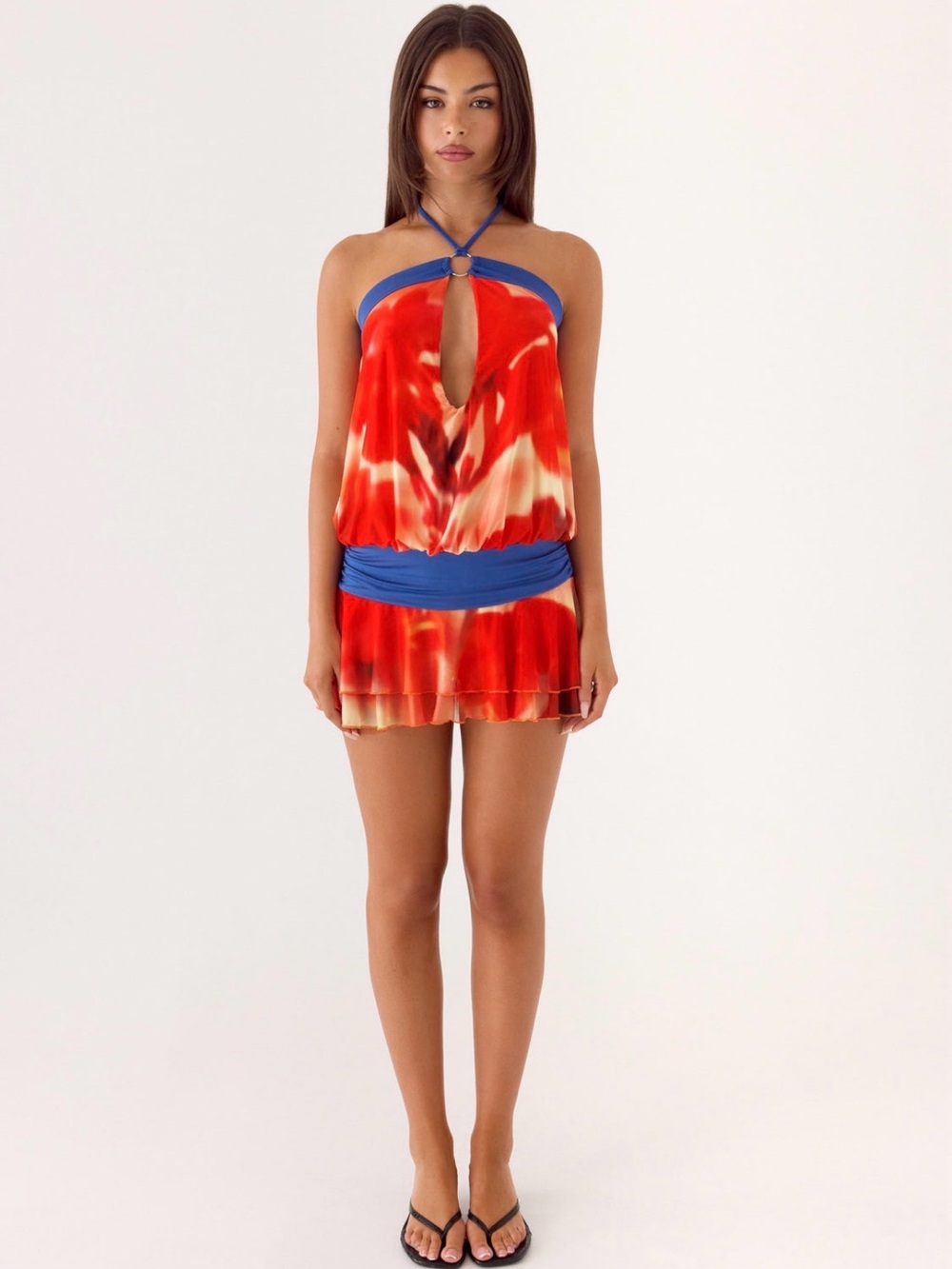 Peppermayo Telling You Mini Dress - sunburnt petal - Picture 1 of 3